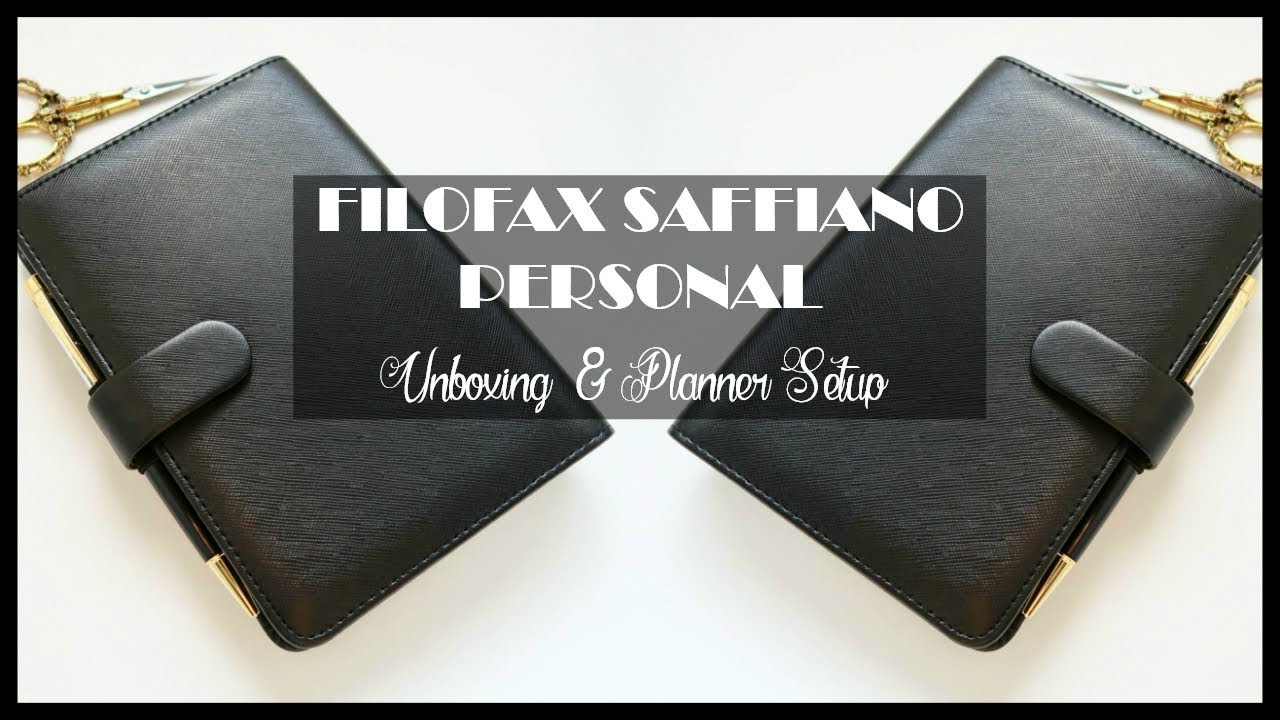 Filofax Saffiano Personal Planner Unboxing & Planner Setup! // Plan with Juli