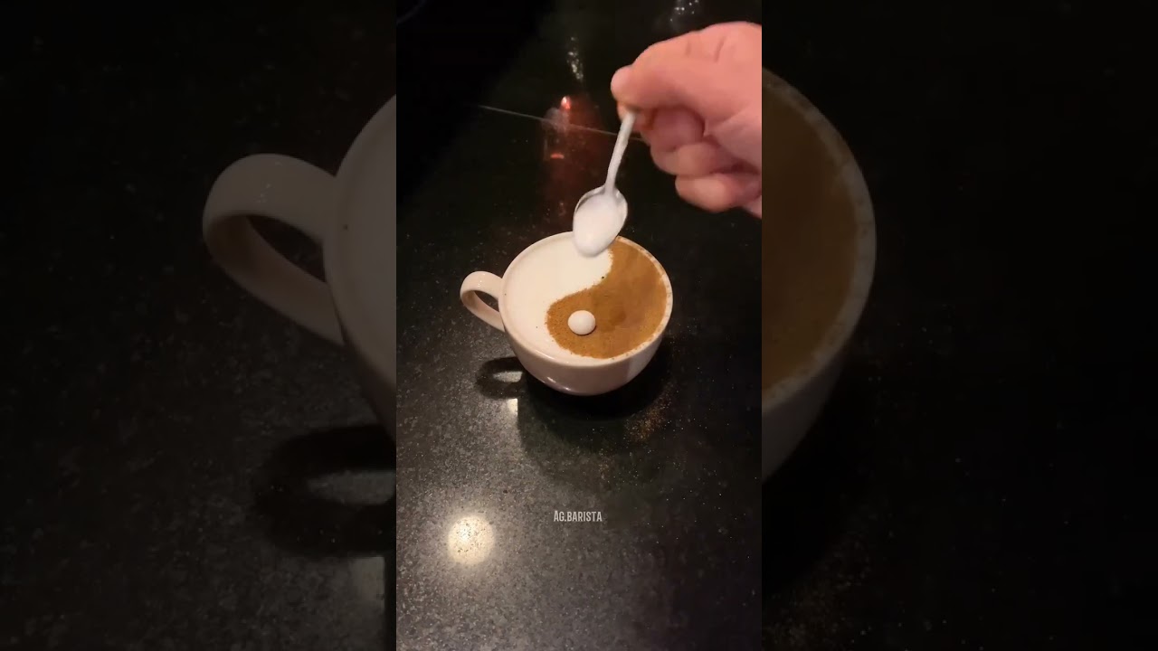Como fazer arte no caf&eacute; #barista #caf&eacute; #cafe