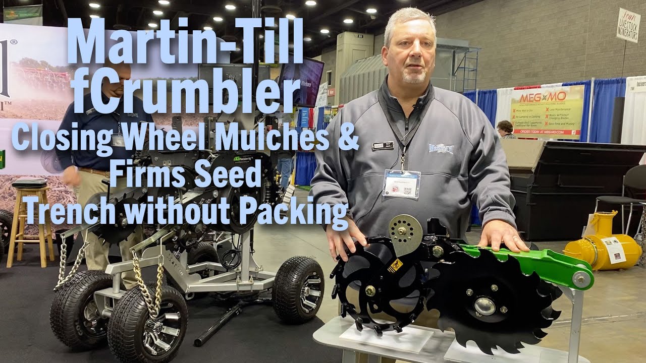 Martin-Till fCrumbler Closing Wheel Mulches & Firms Seed Trench without Packing