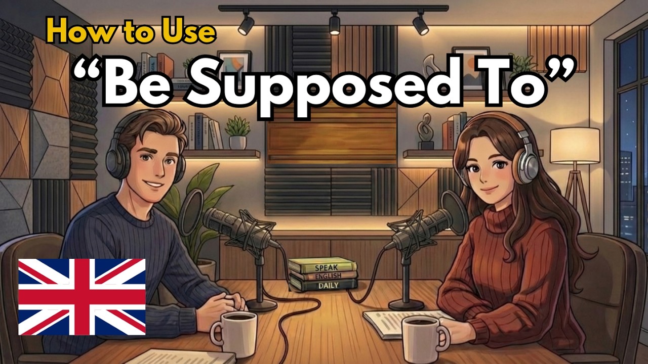 How to Use “Be Supposed To” in Routine | English Conversation Practice