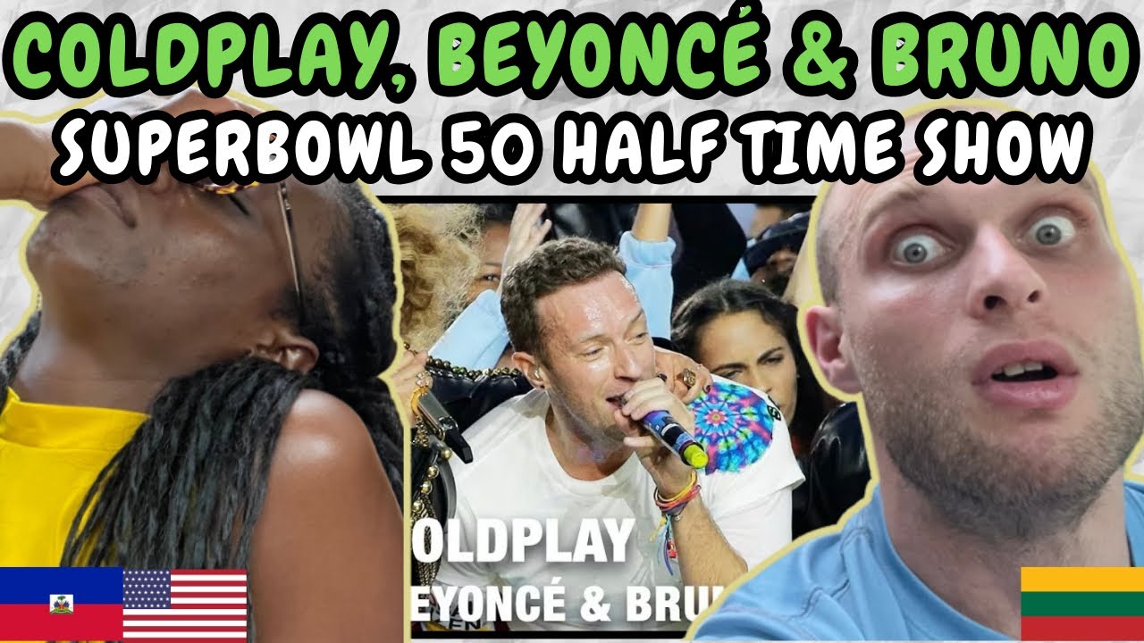 REACTION TO Coldplay, Beyoncé & Bruno Mars - Super Bowl 50 Halftime Show | FIRST TIME WATCHING