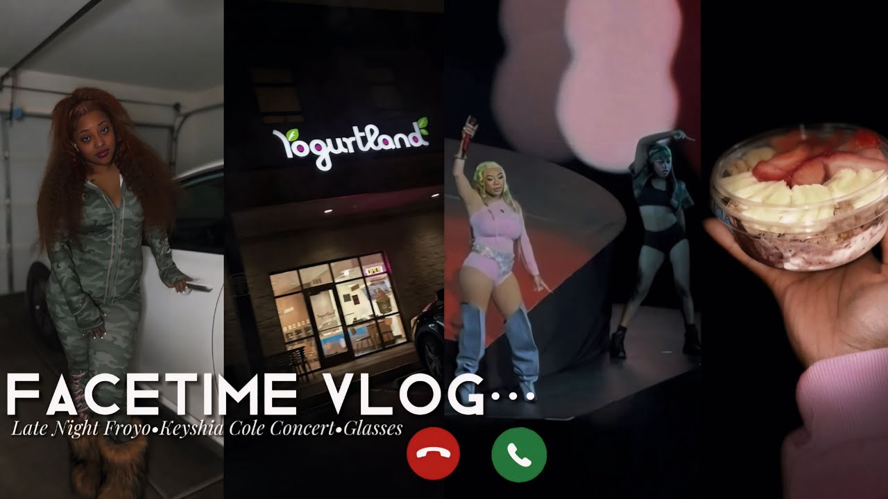 FACETIME VLOG ❤︎ late night froyo + there was a fight at the keyshia cole concert !!