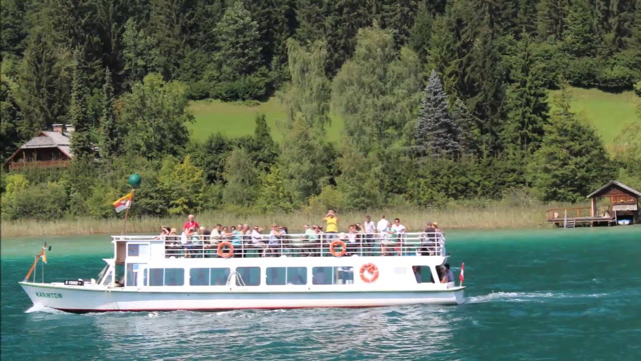 Rundfahrt mit dem Schiff auf dem Weissensee in Kärnten