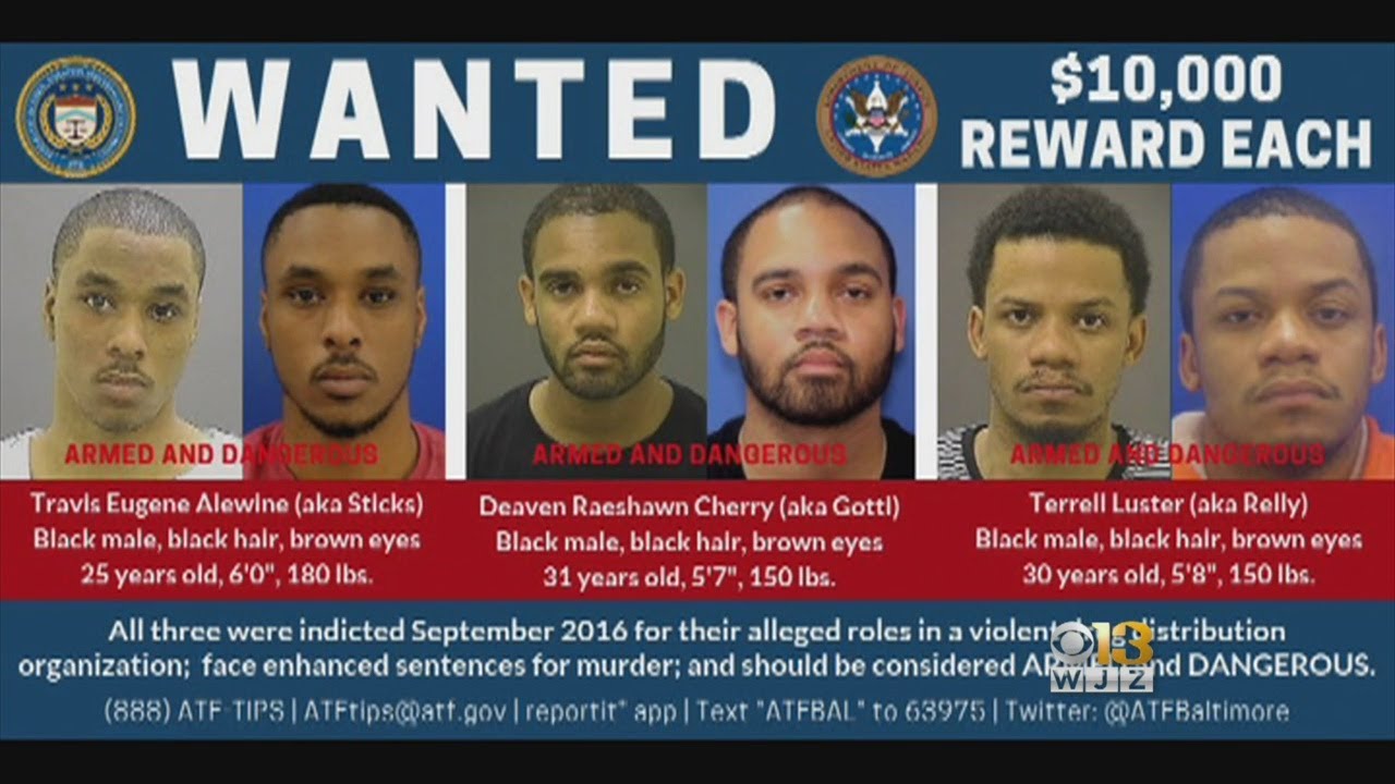 Reward Doubled For 3 Suspected In Violent Gang From Cherry Hill