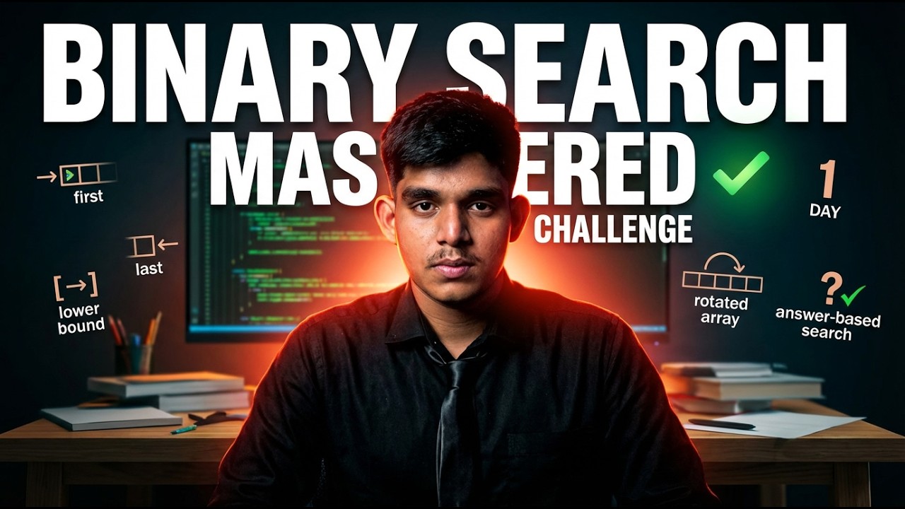 Binary Search Mastered in 1 Day | All Patterns Covered 🔥