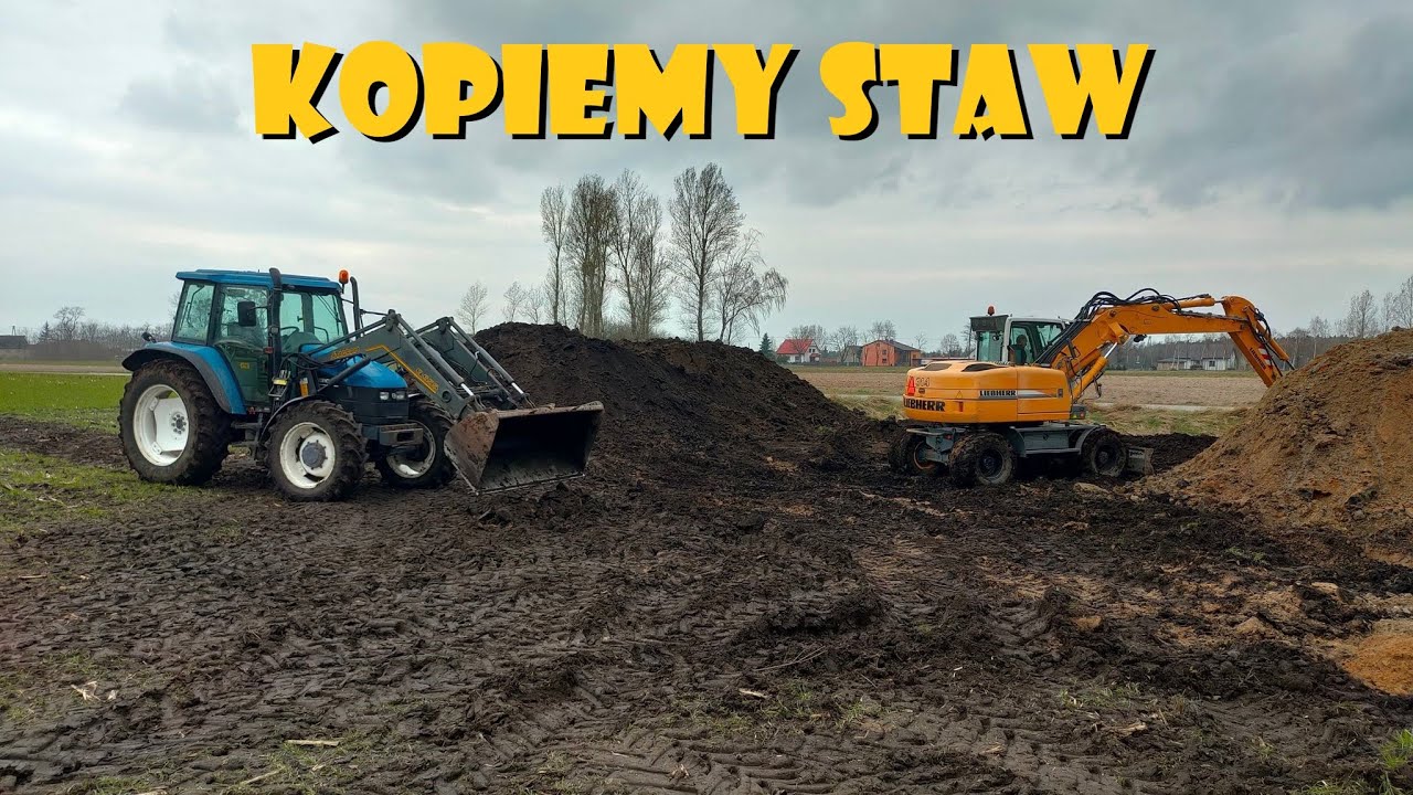 KOPANIE STAWU💪ZBIERAMY WODĘ💦Agro Dniówka #250