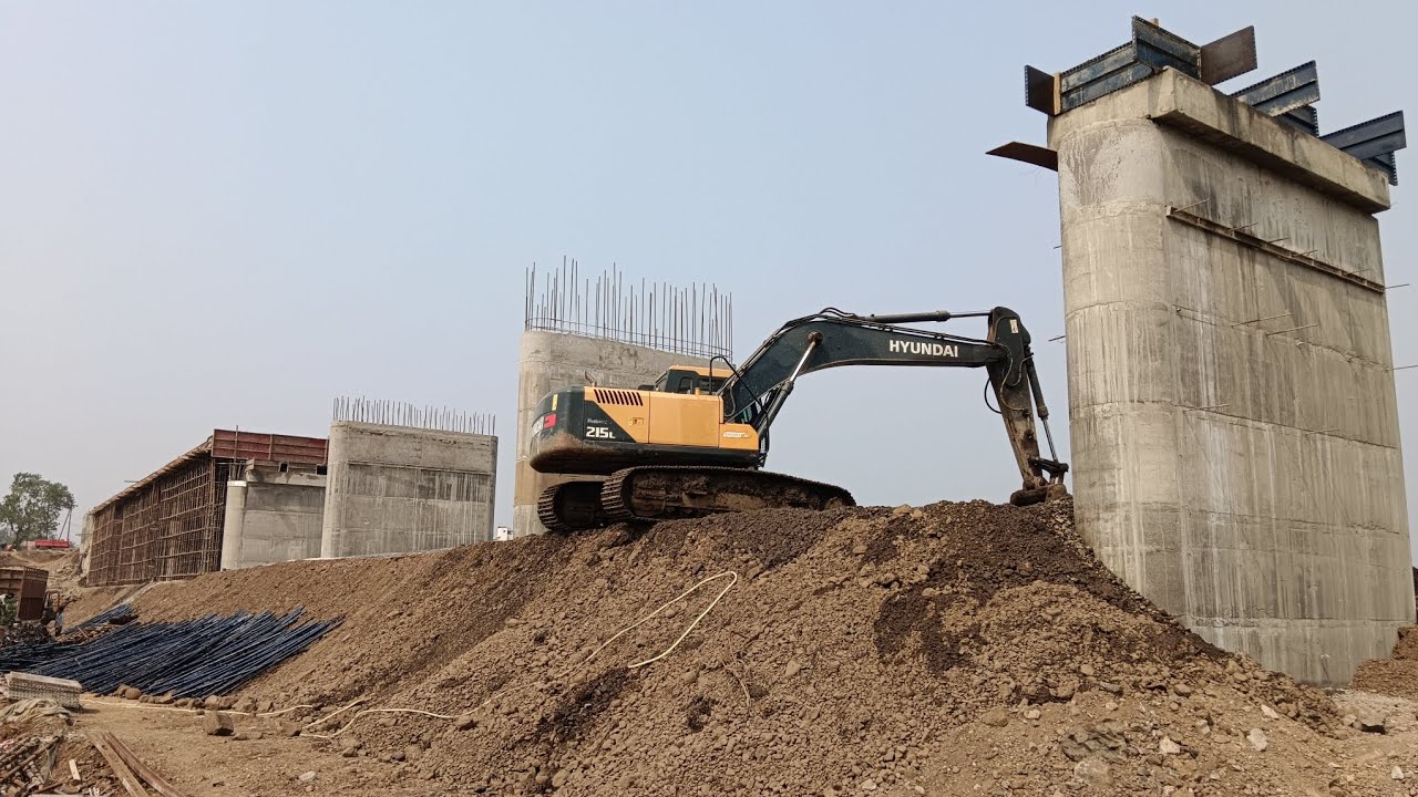 👉 Heavy Machine से पुल निर्माण | Bridge Construction Work Live #amityadavt2 