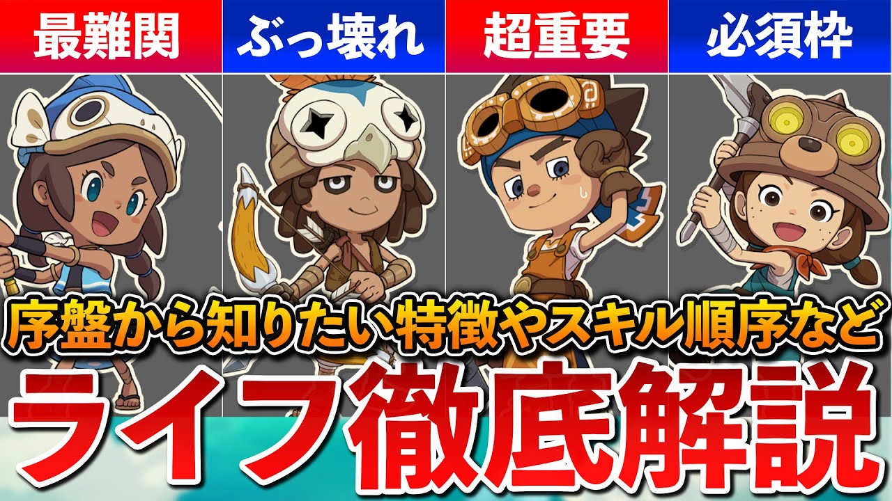 【ファンタジーライフi】知らないと損！ライフ14種を徹底解説！序盤から絶対に解放するべき最強ライフはコレ！スキル解放おすすめ順番やレベル上げのコツも