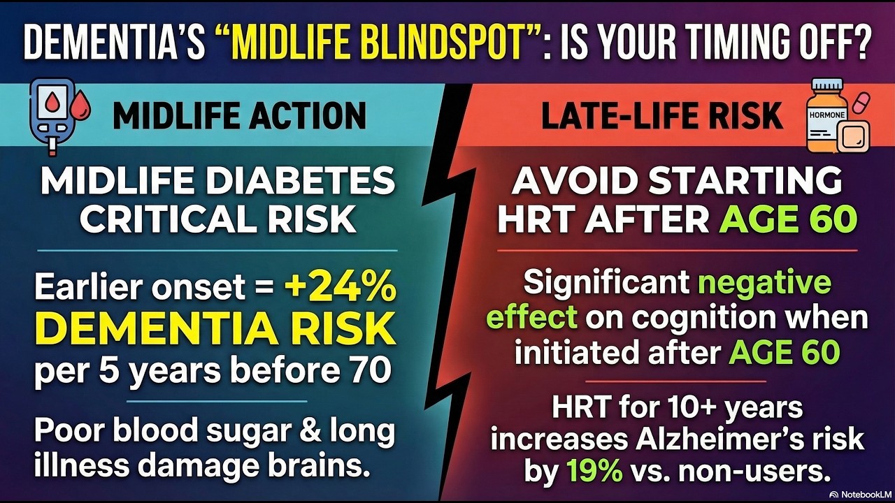 Does Midlife Diabetes and HRT Cause Dementia? The 2024 Lancet Evidence on Brain Health