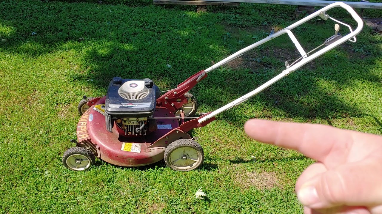A Snapper push mower that is unique