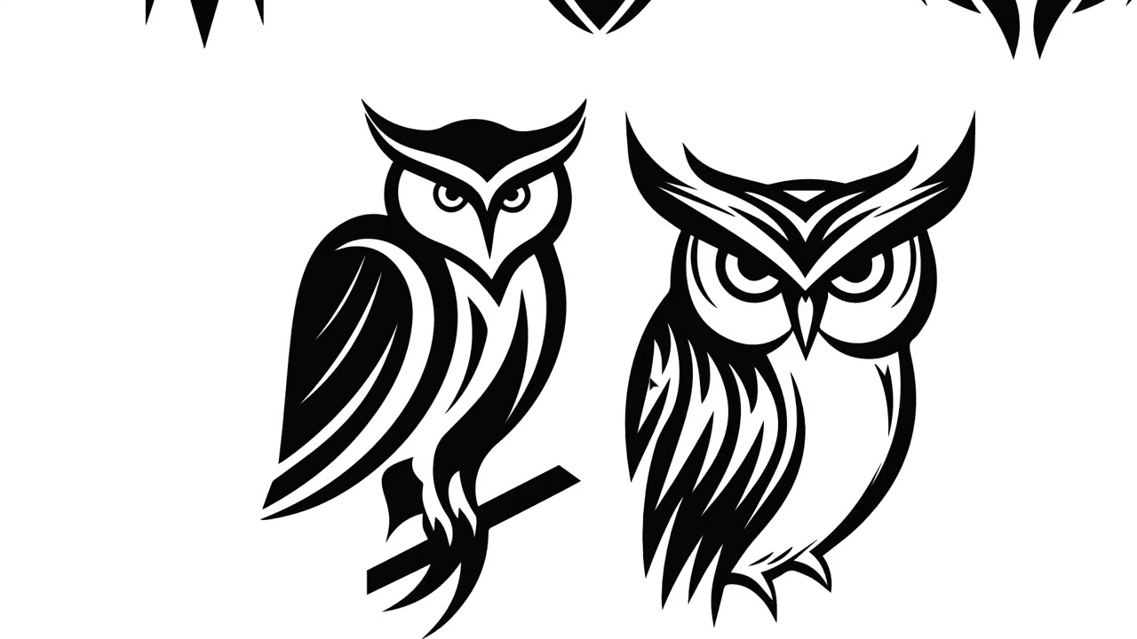 Owl SVG Mascot Cut File Cricut Clipart Silhouette Png