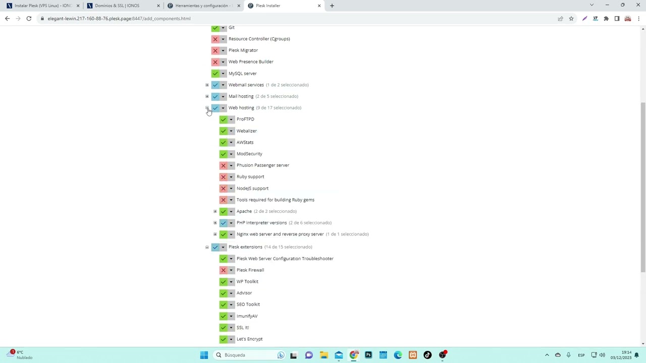 Como instalar versiones antiguas y nuevas de PHP en panel Plesk.