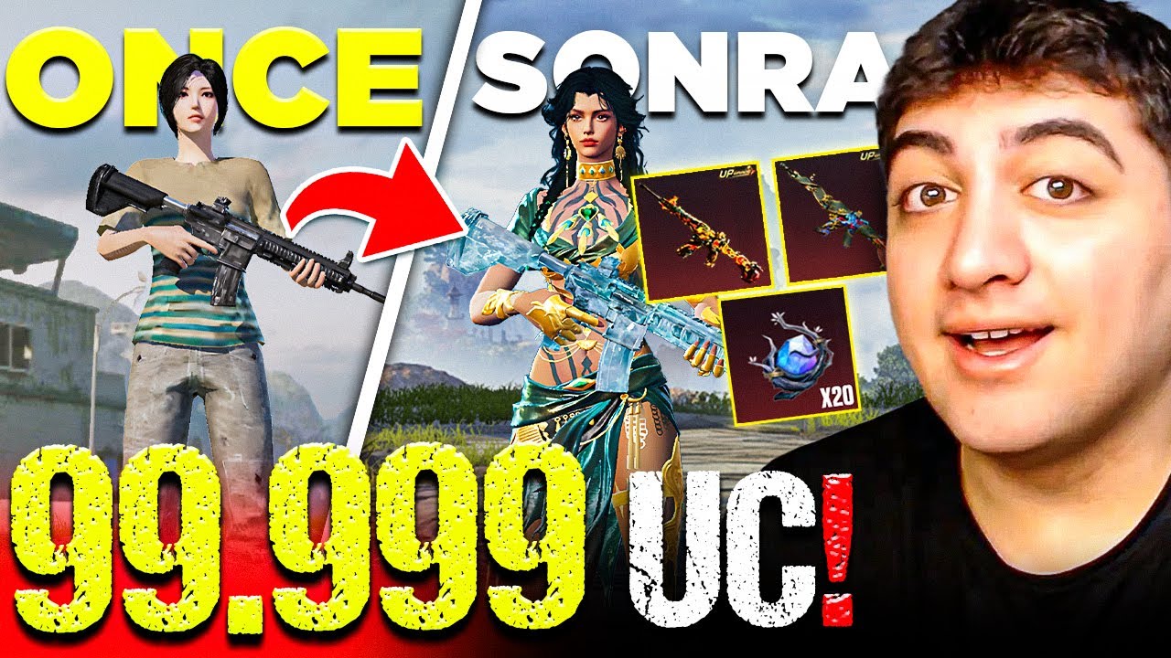 BOŞ HESABA 99.999 UC'LİK FULLEME! (3 FARKLI M4 ALMAK?) | PUBG Mobile