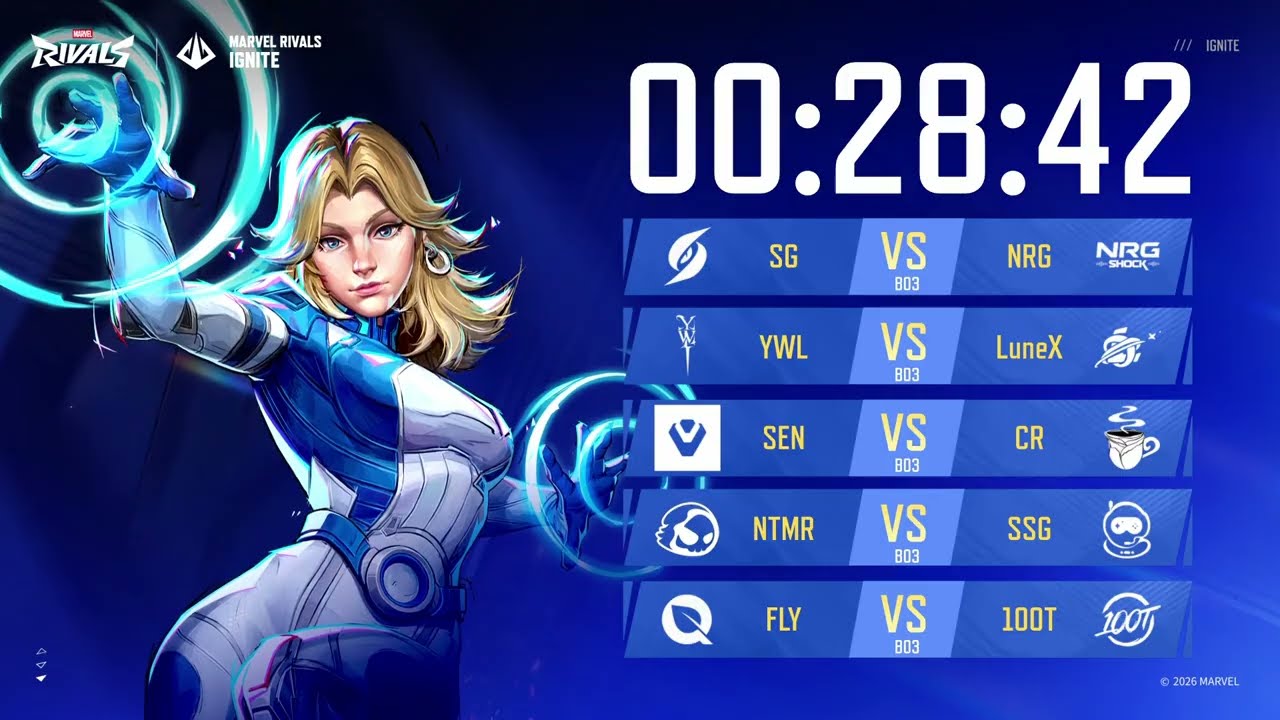 Marvel Rivals Ignite Preseason AMER [FLY vs 100T] Day 3