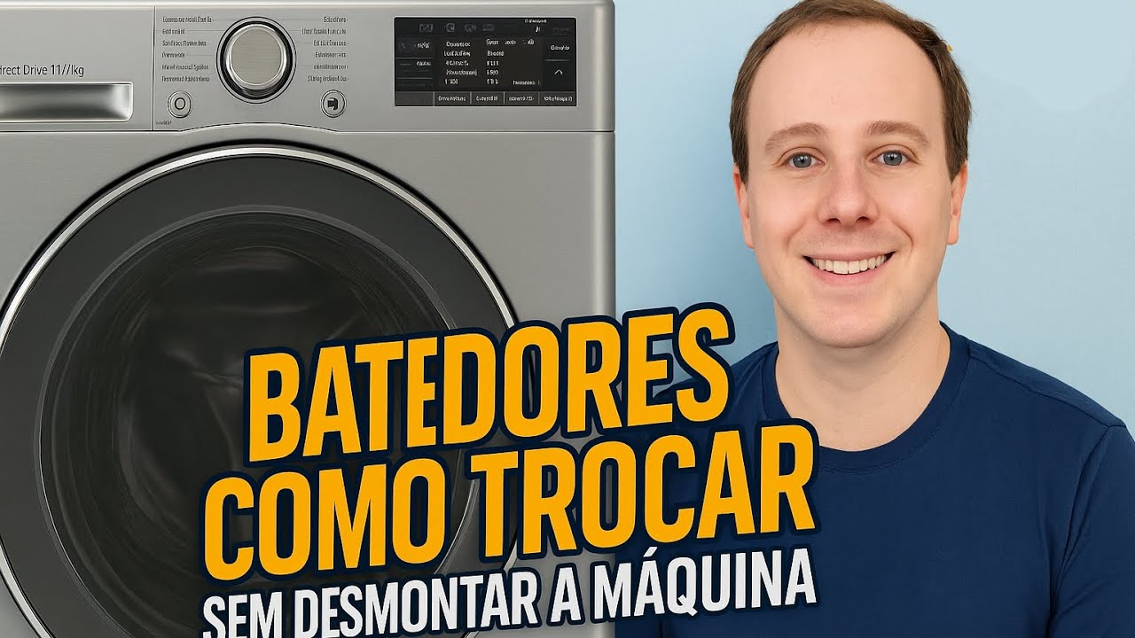 Como trocar os batedores Lava e Seca LG CV (5011, 5013, VC2, VC4) Sem Desmontar a Máquina