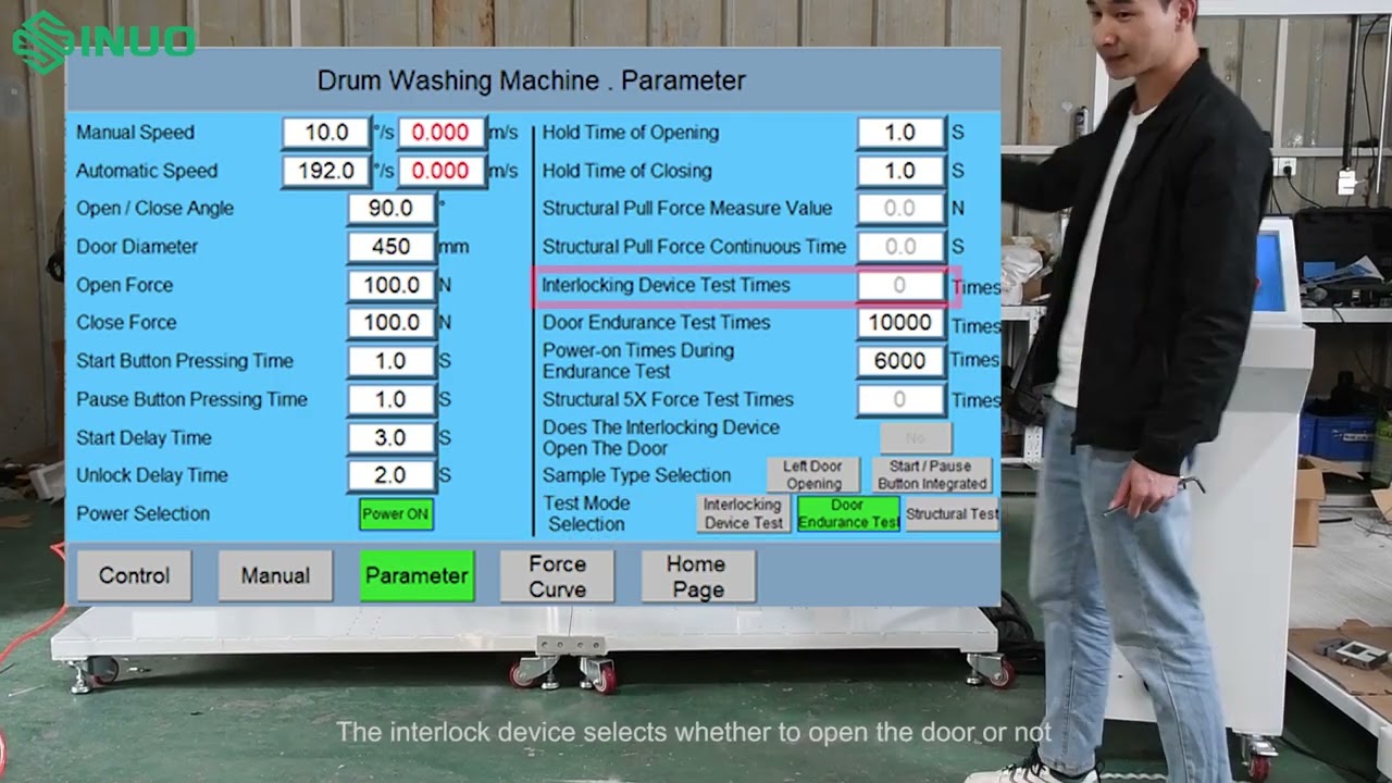 Washing Machine Door Endurance Testing Equipment SN1401