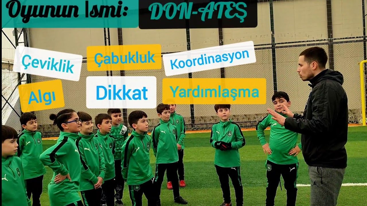 Futbol Eğitsel Oyun-1 (DON-ATEŞ) 7-15 YAŞ |soccer educational game|
