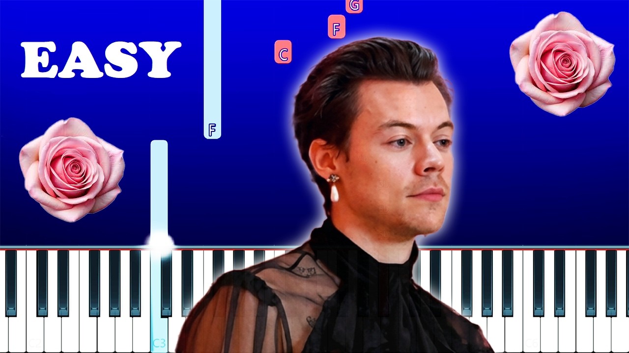 Harry Styles - Coming Up Roses (EASY Beginner Piano Tutorial)