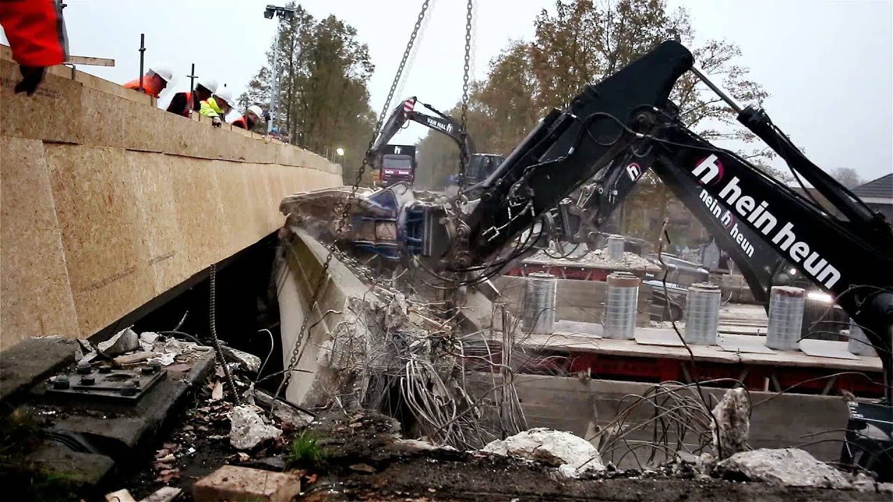 Hein Heun sloop brug N348 Lemelerveld (k) http://youtu.be/SeKU2XkjtI4