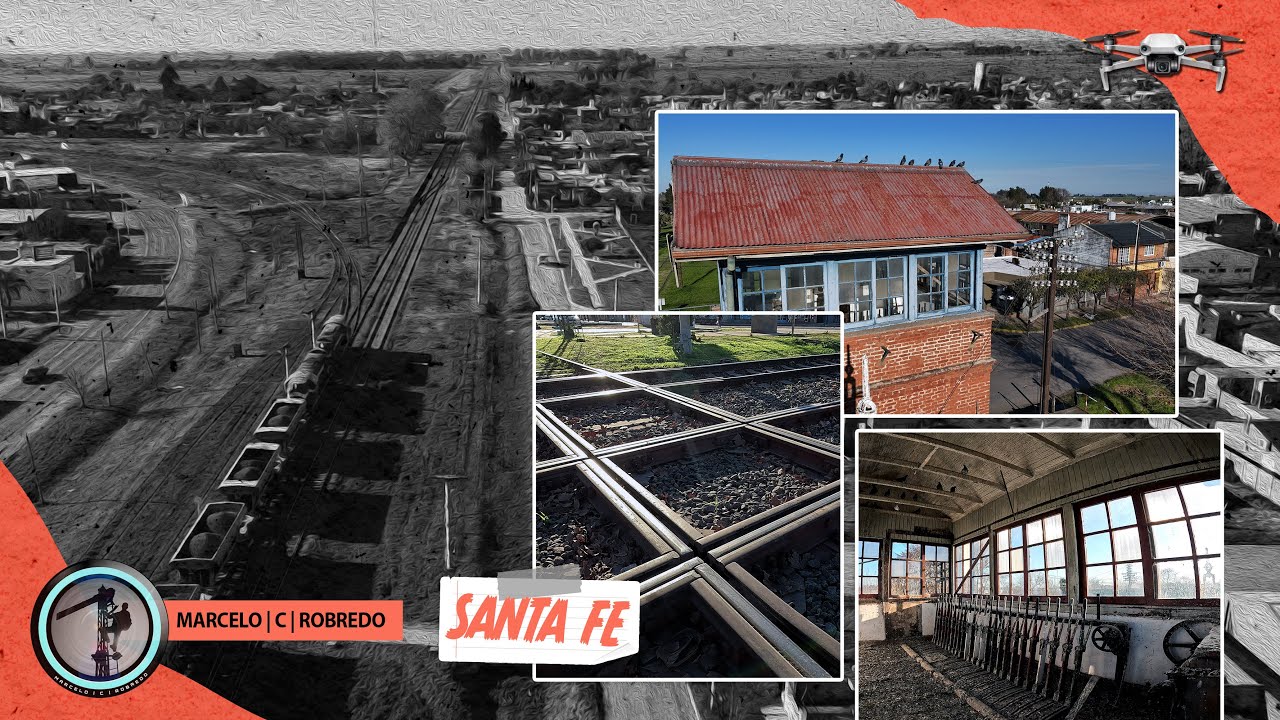 🚁F.C.G.B.M. | Estación Empalme Villa Constitución y un largo tren de NCA | SANTA FE [4K] [ARG]