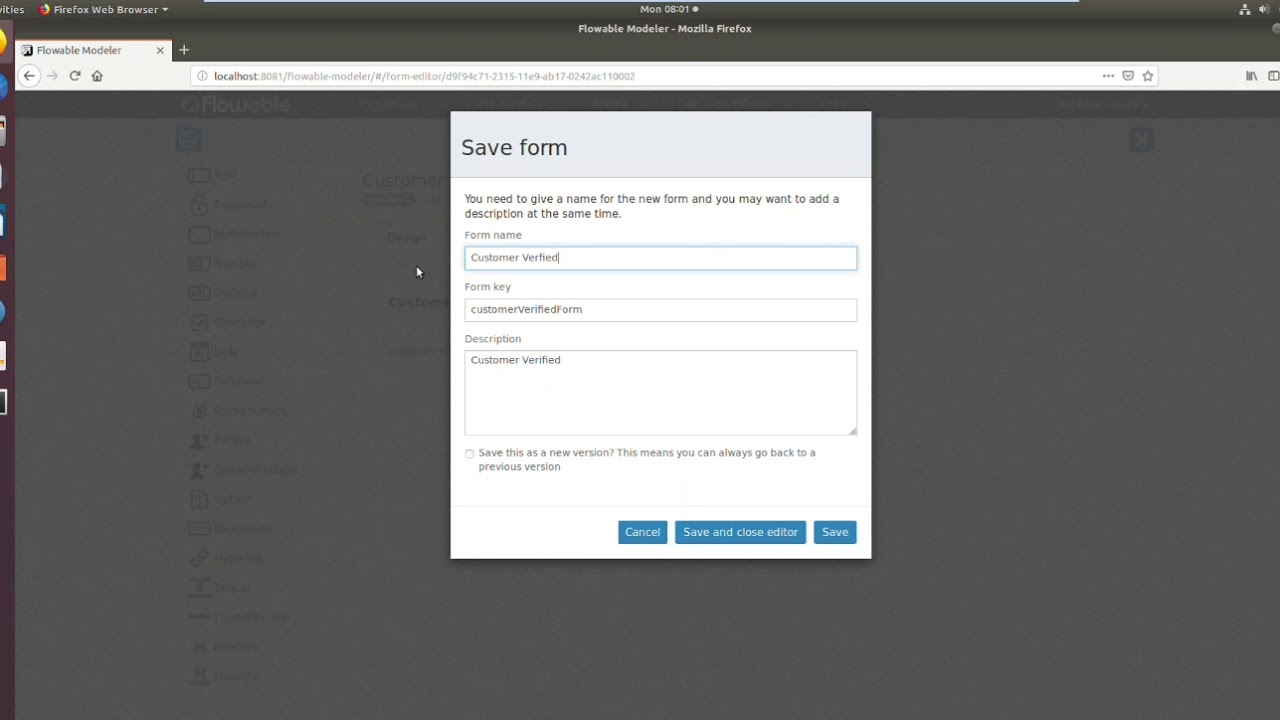 Simple Manual Flow in Flowable BPMN