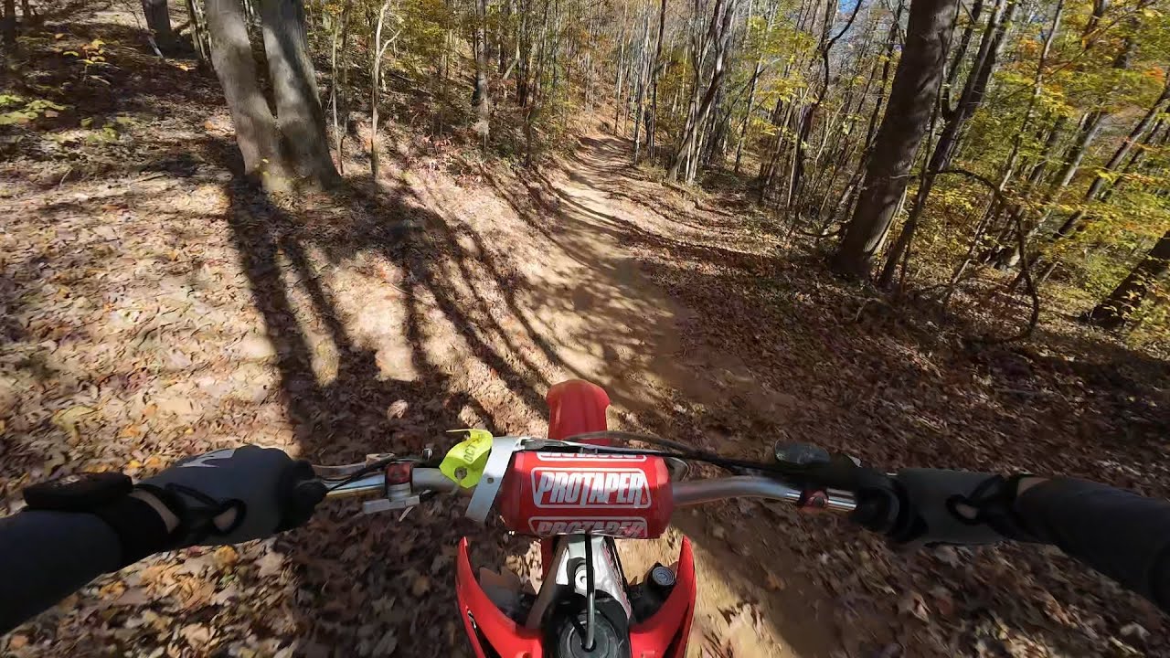 Brushy Mountain Motorsports - Michael's warm up lap on the crf450r
