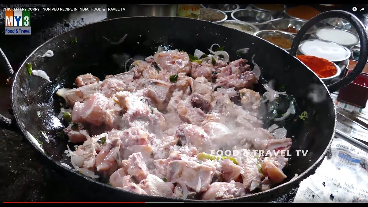CHICKEN FRY CURRY | NON VEG RECIPE IN INDIA | FOOD & TRAVEL TV