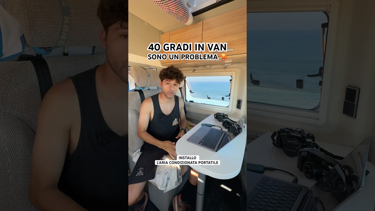 INSTALLO L&rsquo;ARIA CONDIZIONATA PORTATILE IN VAN, UNA SALVEZZA? #van #camper #ariacondizionata #caldo
