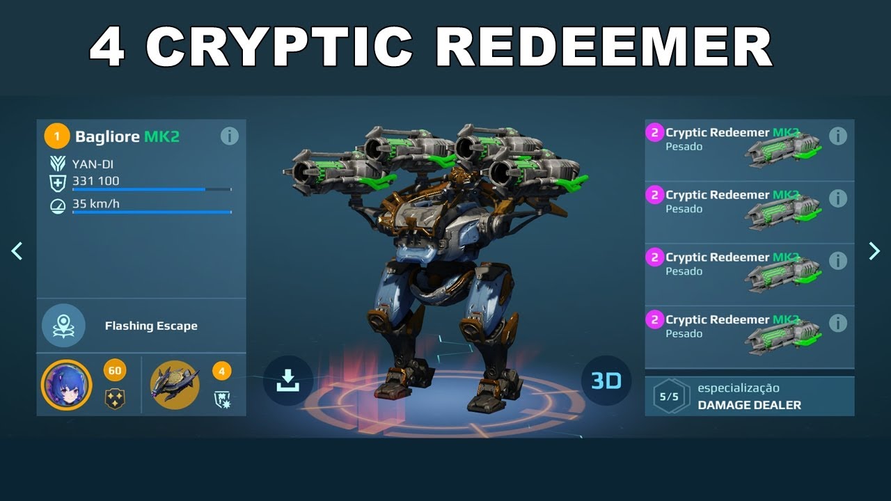 War Robots Gameplay 72 - Bagliore - Cryptic Redeemer