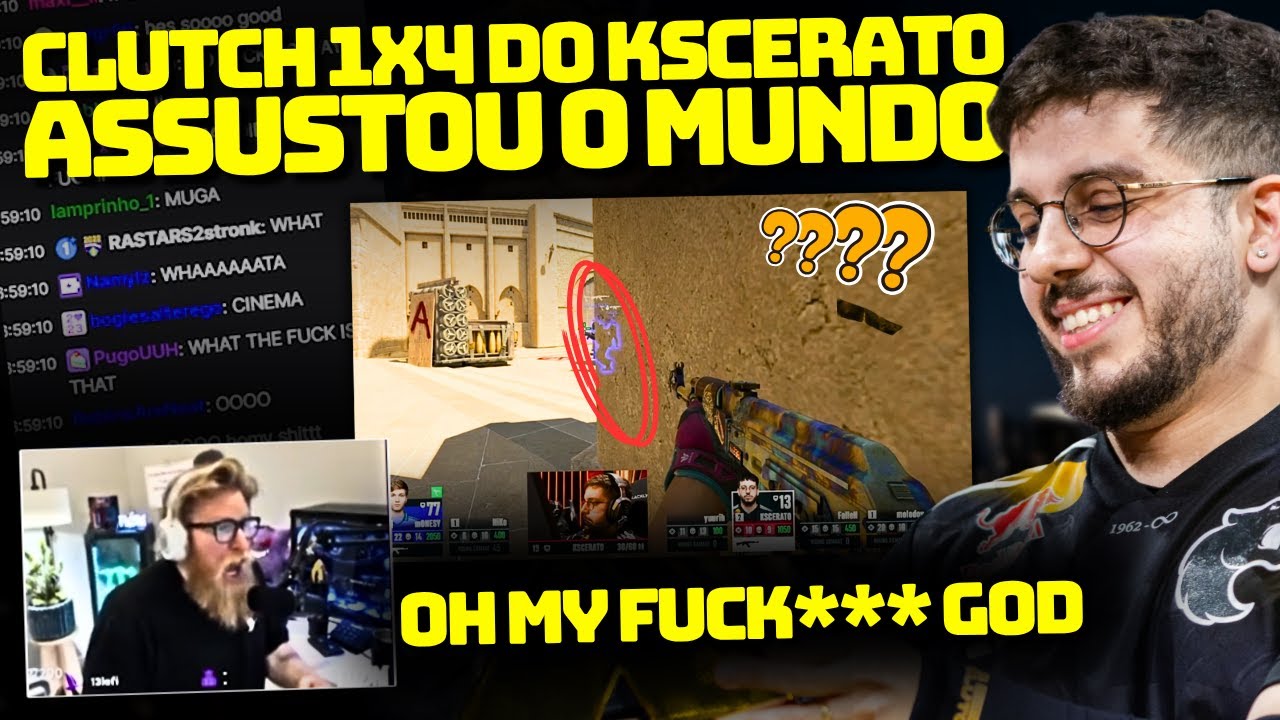 REA&Ccedil;&Atilde;O DOS GRINGOS COM CLUTCH 1X4 DO KSCERATO E COM A FURIA CAMPE&Atilde; (NOVAMENTE)