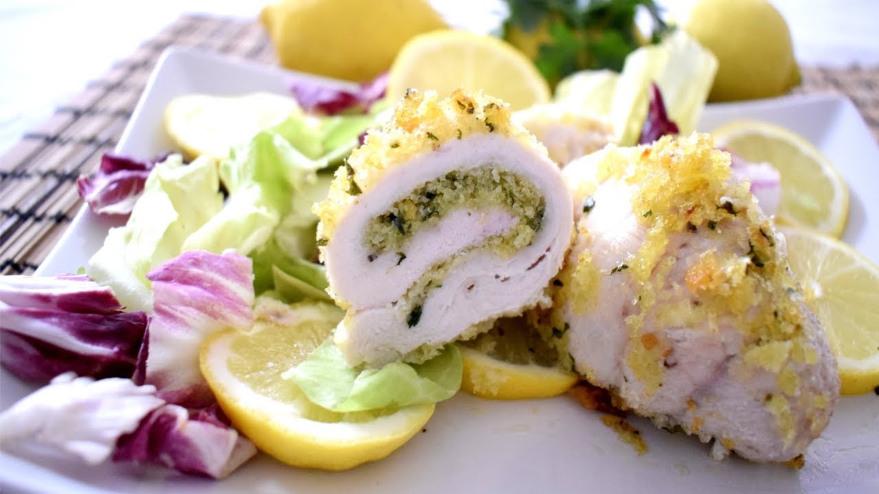 INVOLTINI DI PETTO DI POLLO E LIMONE AL FORNO