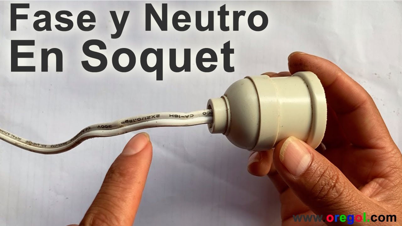 Cómo identificar fase y neutro en un Soquet con cables del mismo color, sin instrumentos