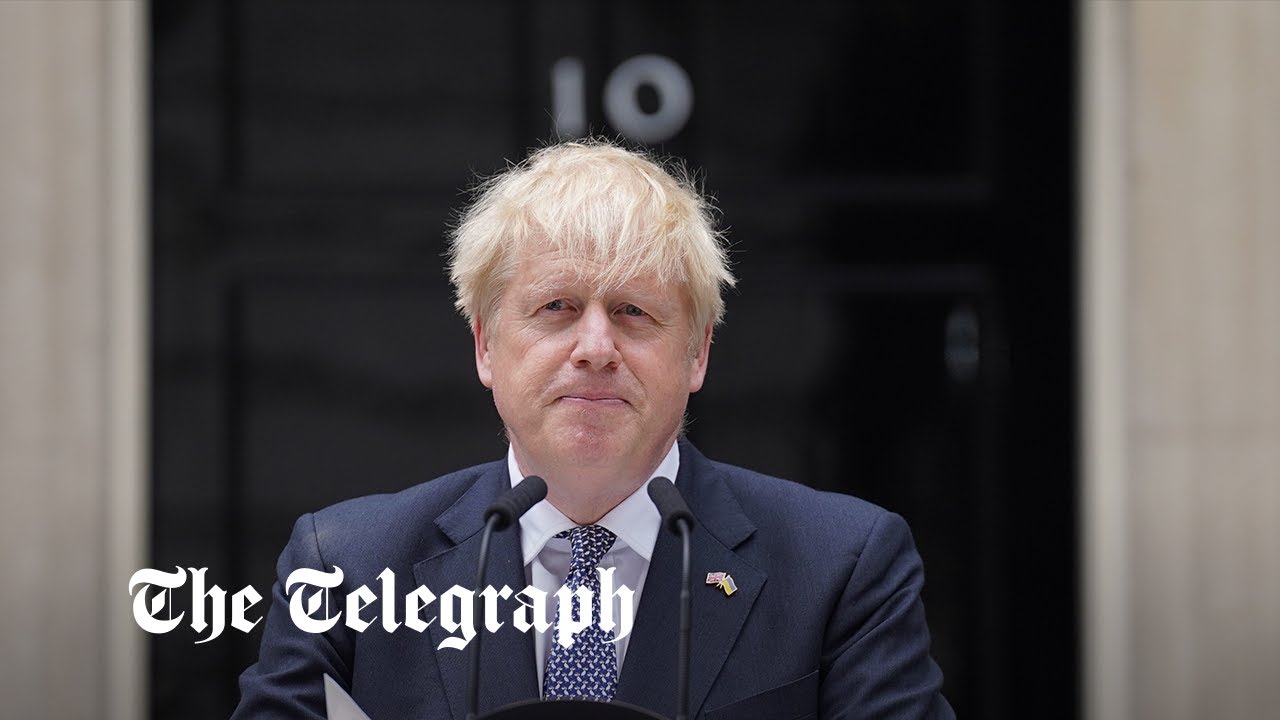 Watch Boris Johnson's resignation speech in full