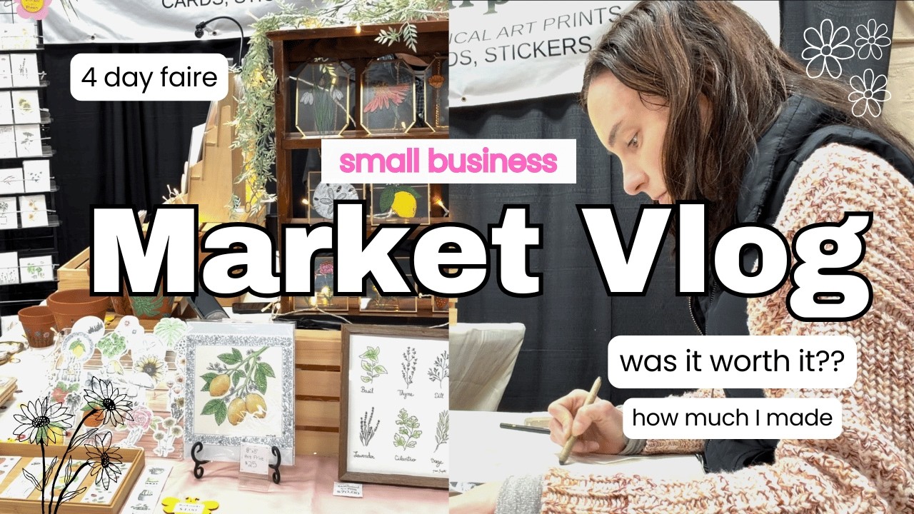 my FIRST and WORST craft fair of 2026 🌸 How much I made 🌸 getting sick