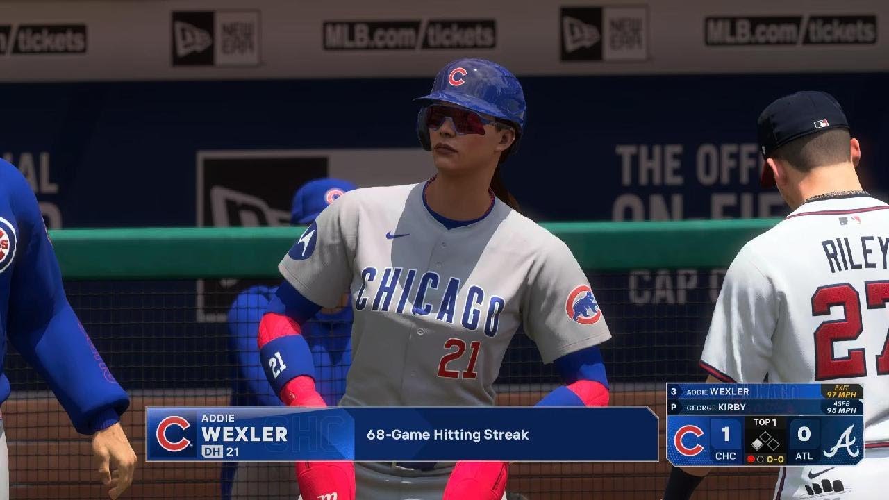 MLB The Show 25_2033 MLB Season Cubs @ Braves Addie Wexler Hit Streak #68