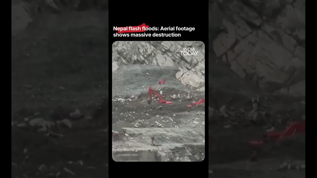 Aerial Footage Reveals Massive Devastation Caused by Deadly Floods in Nepal