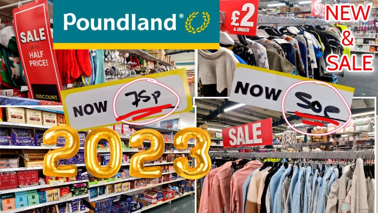 OMG RUN TO POUNDLAND! HUGE HALF PRICE SALE❗️50p 🤯 Shop with me 2023! food, winter, clothing & more!