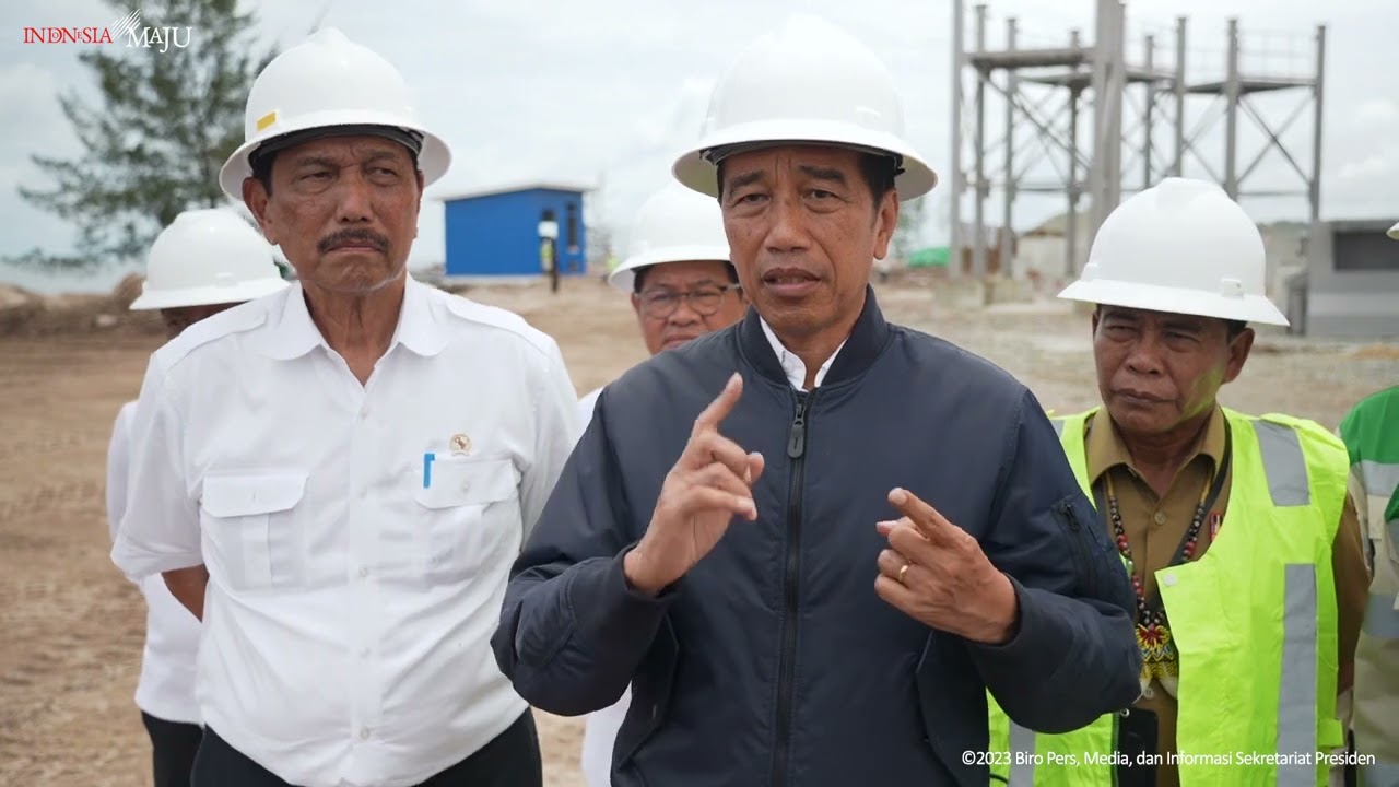 Presiden Jokowi Kunjungi Proyek Pembangunan Kawasan Industri Hijau, Bulungan, Selasa (28/2)