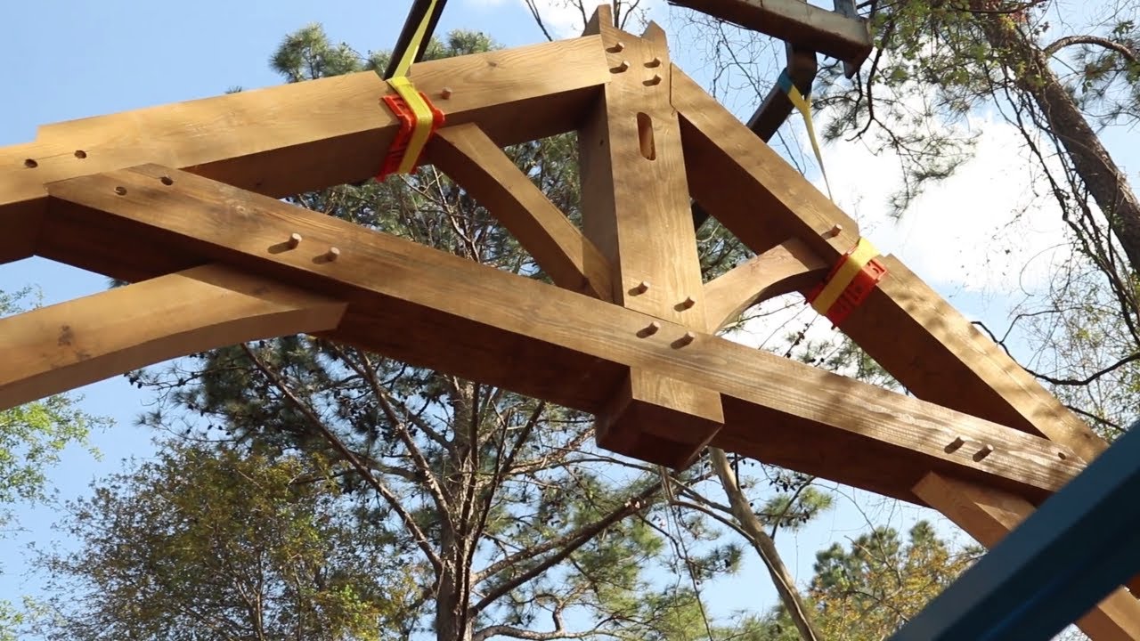 Timber Frame Bridge Raising Week 2