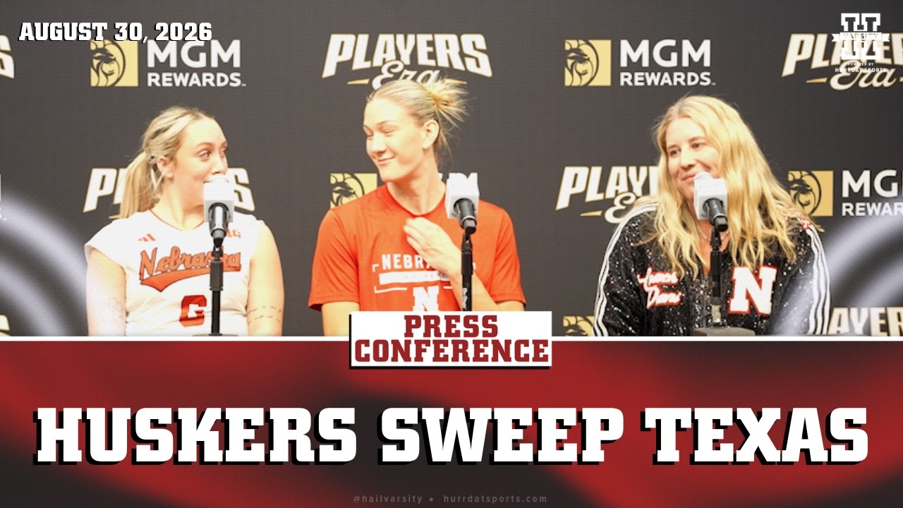 Nebraska Volleyball Sweeps Texas at Players Era Showcase | Nebraska Volleyball Press Conference