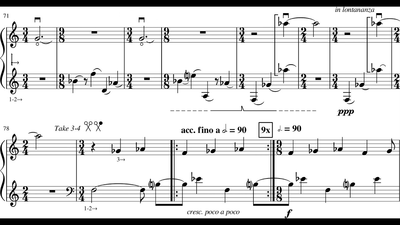 Carlos Tosato - Sogno Lucido Notturno for Vibraphone (2019) [Score-Video]