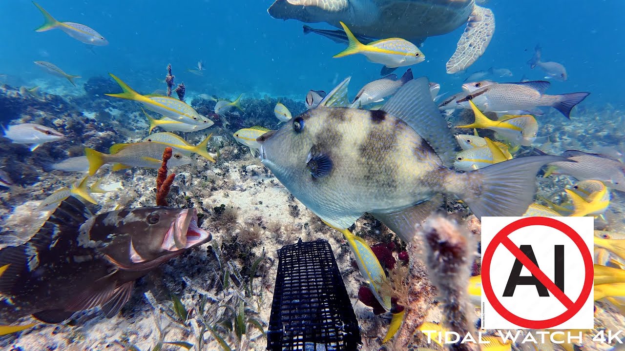 Ultimate Ocean Ambience: 8 Hours of Florida Keys Marine Life & Natural Sea Sounds in 4K