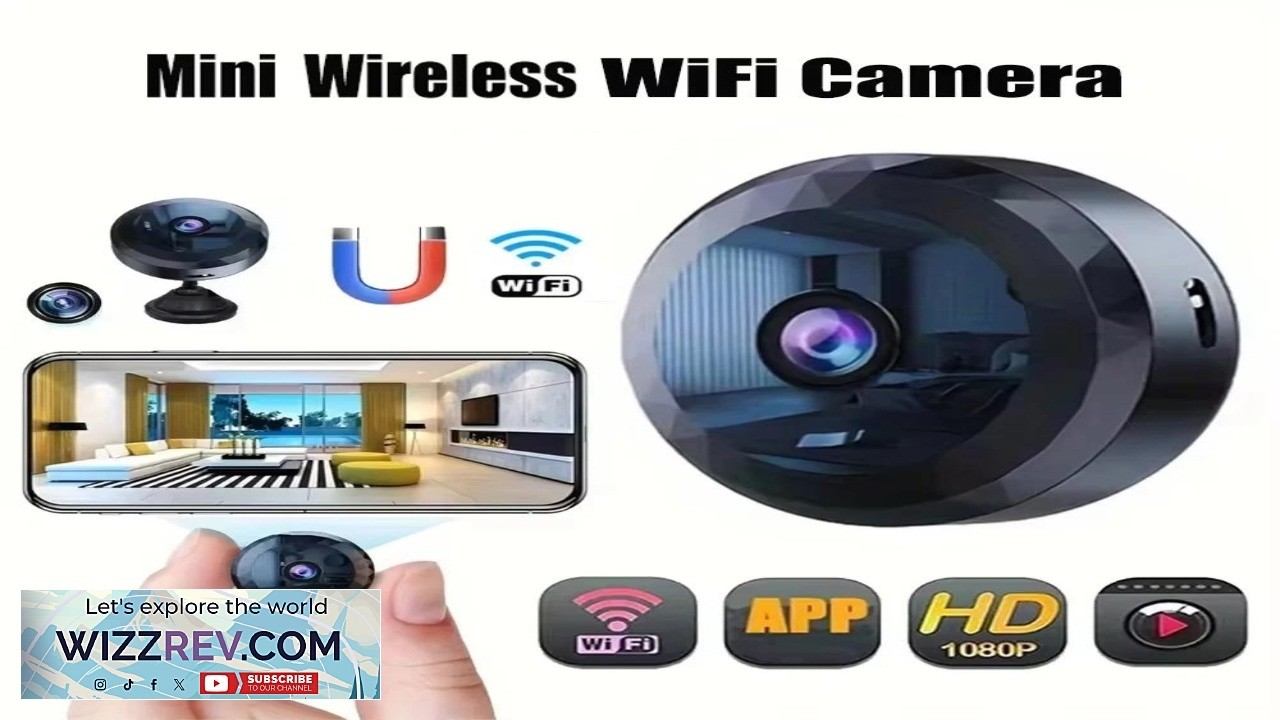 Новая беспроводная мини-камера A11 с Wi-Fi для видеонаблюдения и разрешением 1080p HD.