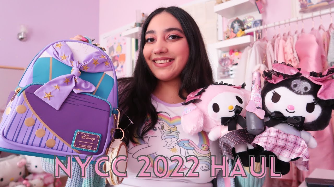 new york comic con 2022 haul ♡ loungefly, sanrio, kpop & more!