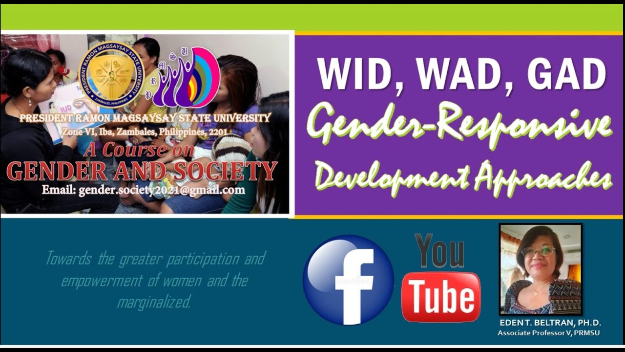 WID, WAD, GAD, Gender Responsive Development ApproachesETBeltran