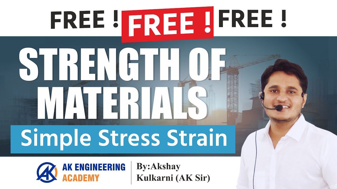 FREE STRENGTH OF MATERIALS | SIMPLE STRESS STRAIN | WRD | CIDCO | MIDC | BMC | WCD