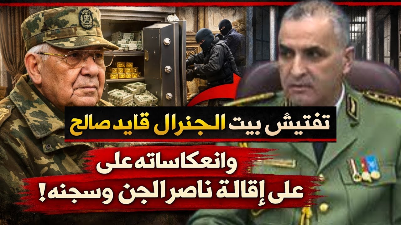 تفتيش بيت الجنرال الڨايد صالح و انعكاساته على إقالة ناصر الجن و سجنه