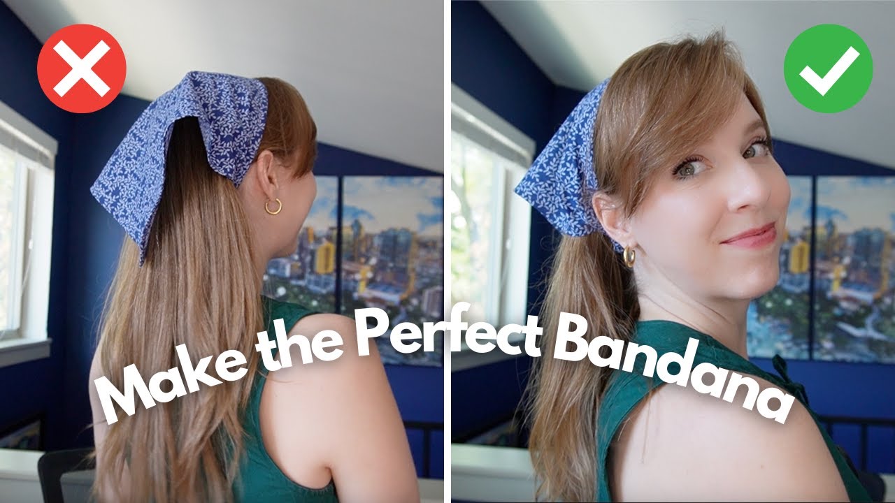 Bandana Headband Sewing Tutorial | DIY Beginner Free Pattern