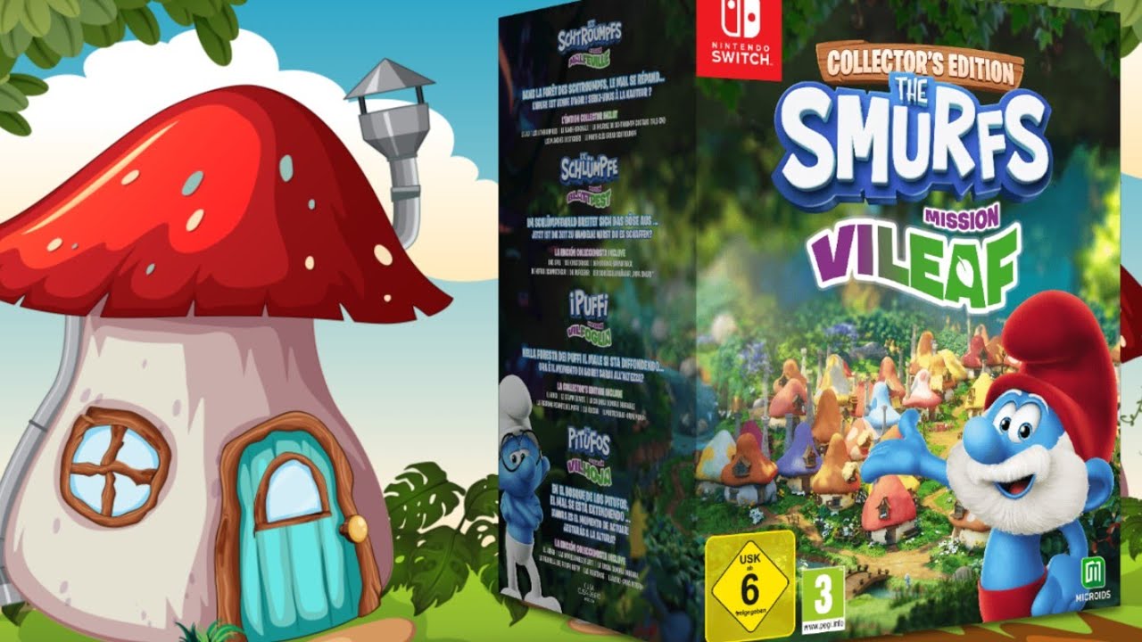 The Smurfs Mission Vileaf collectors edition Nintendo switch ( unboxing )