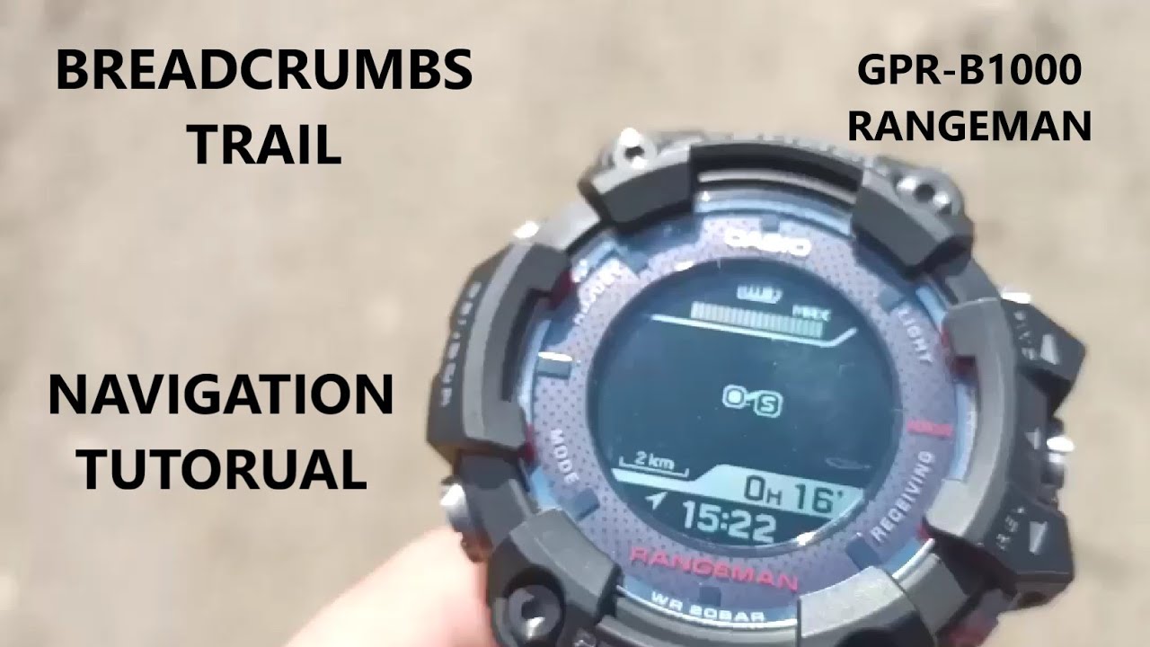GPR-B1000 RANGEMAN.TUTORIAL NAVIGATION. BREADCRUMBS TRAIL